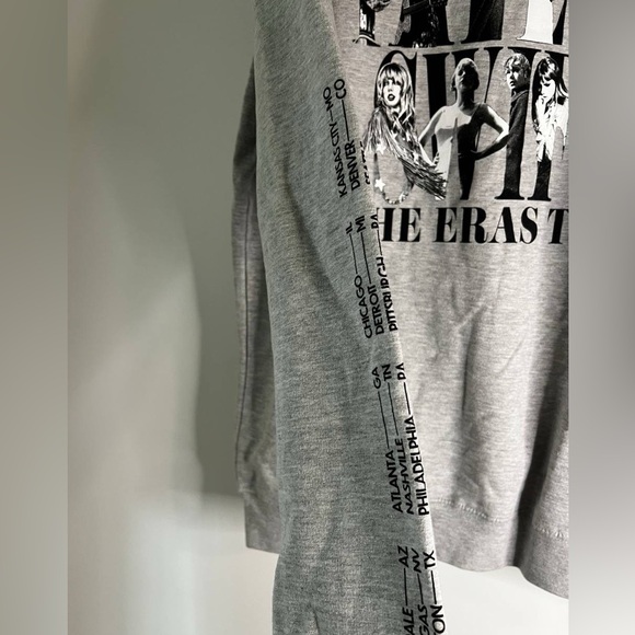 Taylor Swift Eras Tour Crew Neck Grey Sweatshirt - L - Picture 6 of 10